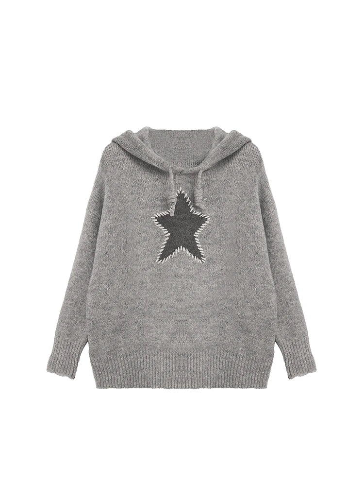 Cozy Knitted Hooded Sweater Coat