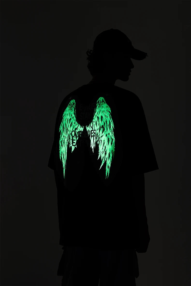 Luminous Glow-in-the-Dark Oversized T-Shirt
