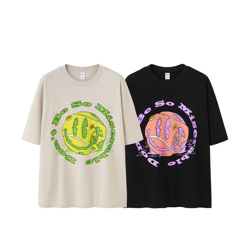 Vintage Graphic Cotton Tennis T-Shirt