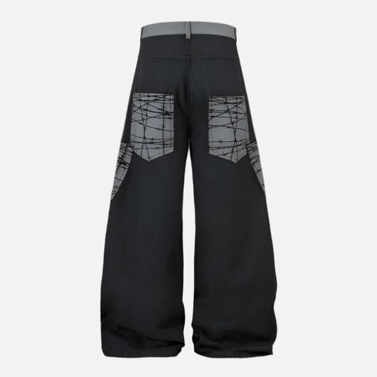 Vintage Patchwork Denim Jeans