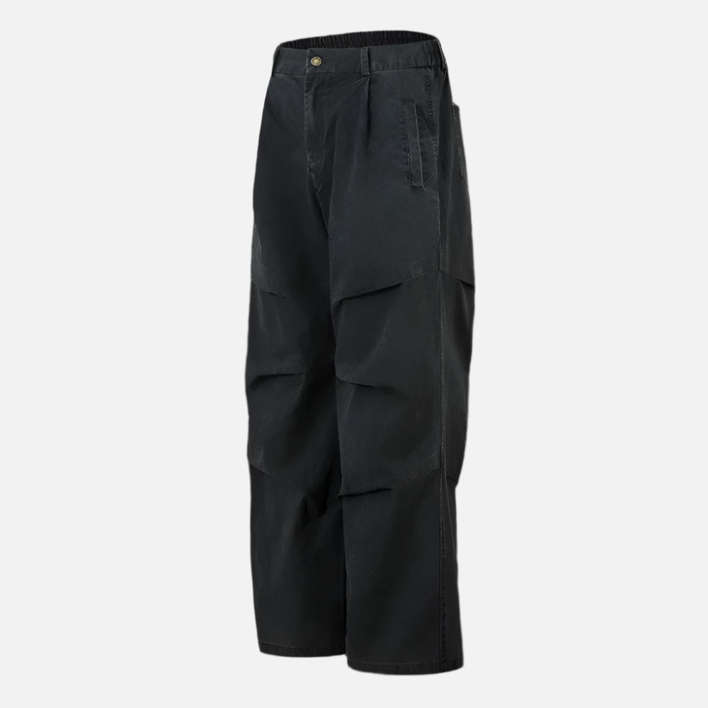 Loose Retro Pleated Cargo Pants