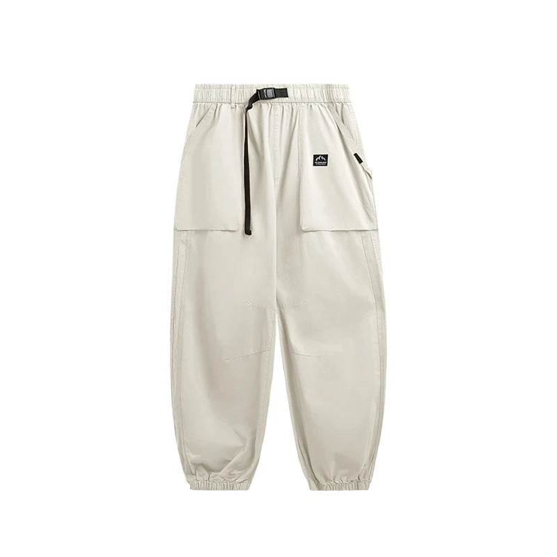 Elastic Waist Cargo Jogger Pants