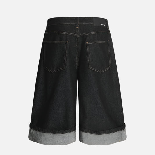 Solid Color Retro Loose Fit Jeans