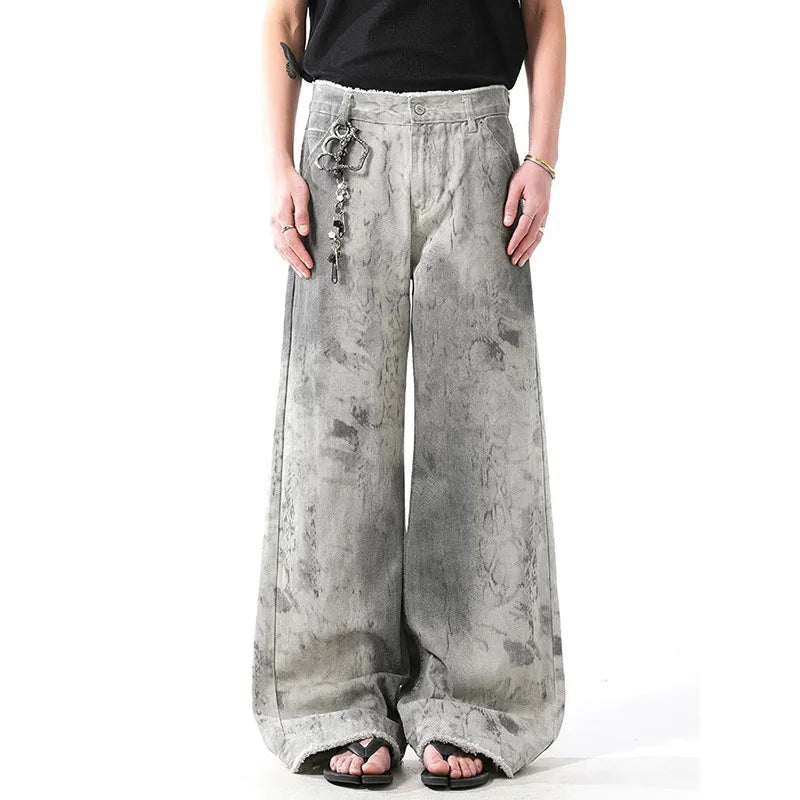 Vintage High Waist Grey Jeans