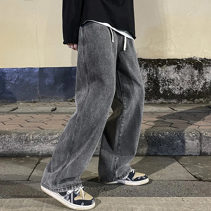 High Street Korean Style Loose Jeans