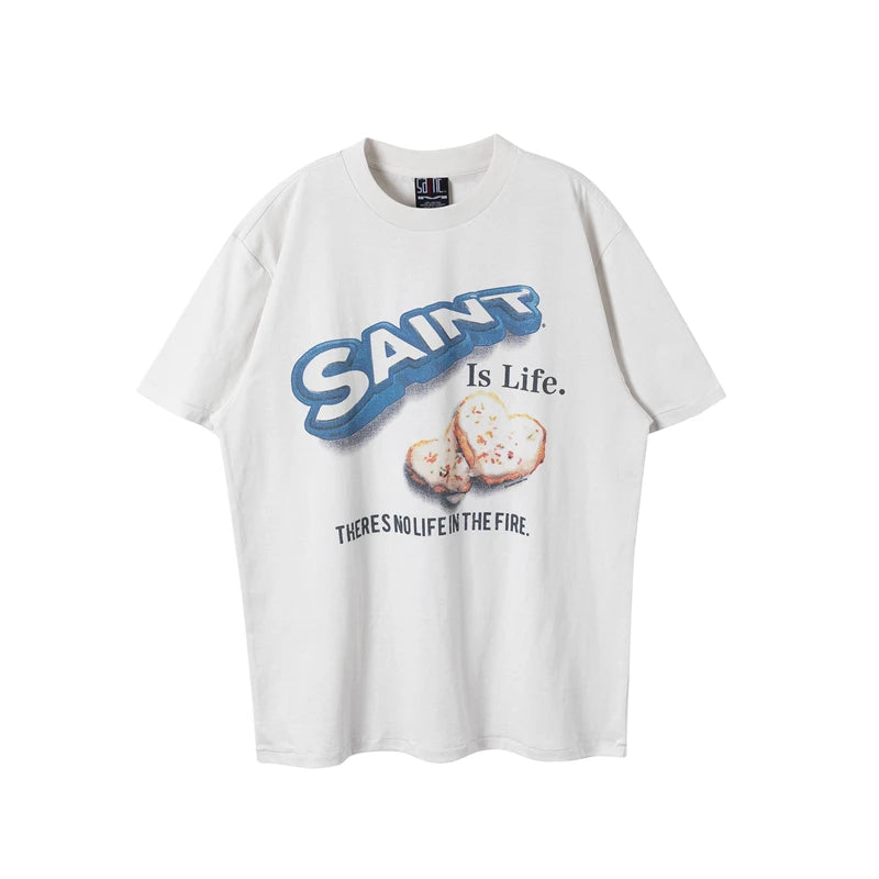 Retro Oreo Cookie Print Loose T-Shirt