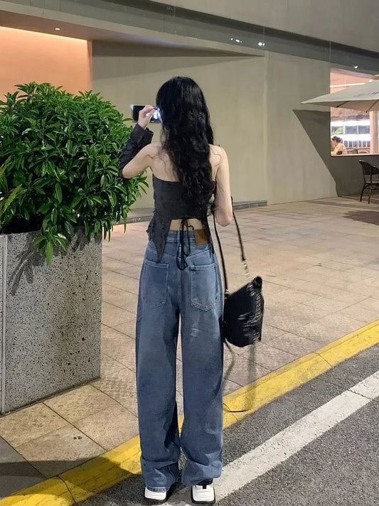 Sexy Lace-Up Halter Corset Top