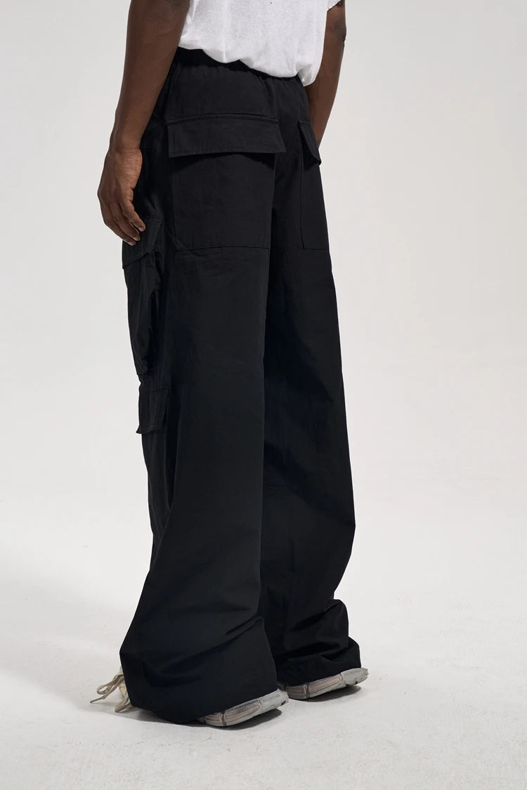 Retro Flared Cargo Pants