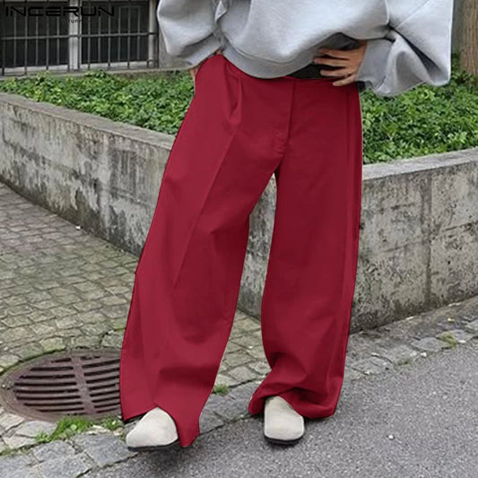 Stylish Korean Wide Leg Trousers Pants