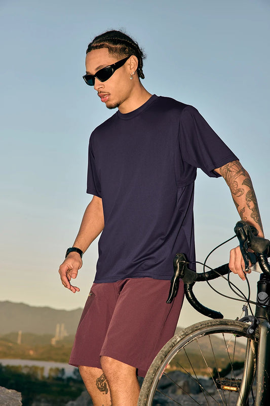 Breathable UPF Color Block Sports T-Shirt