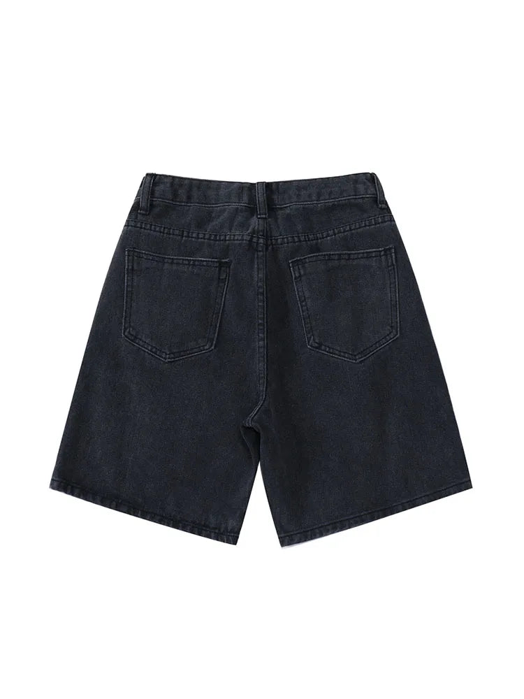 High Waist Loose Shorts Jeans