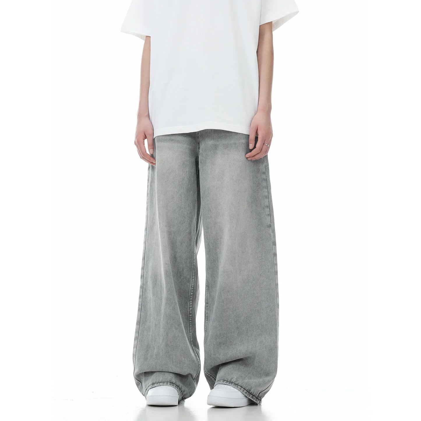 Loose Fit Denim Wide Leg Jeans