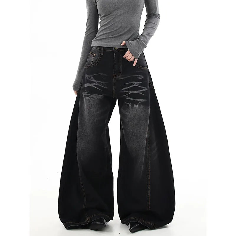 Vintage High Waisted Black Jeans