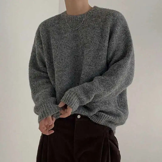 Casual Loose Round Neck Pullover Sweater