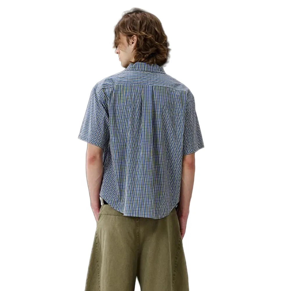 Plaid Retro Short Sleeve Shirt