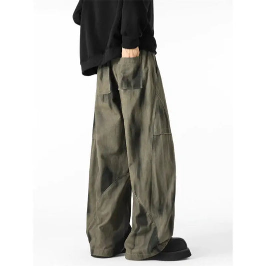 Vintage distressed tie dye denim Jeans