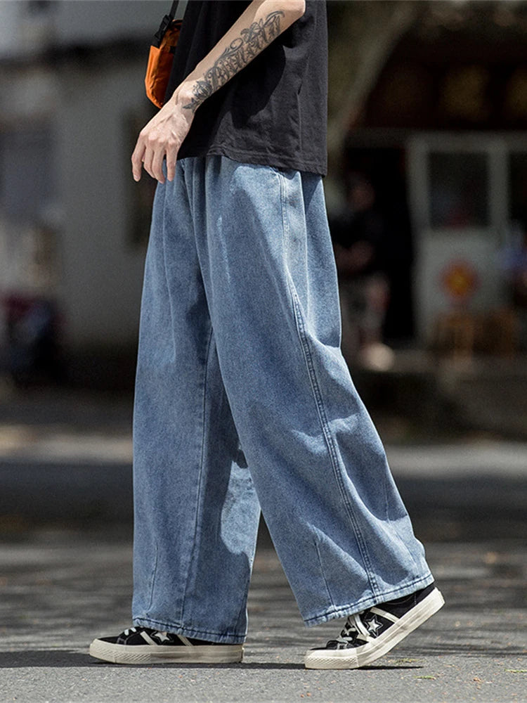 Loose Fit Wide Leg Denim Jeans