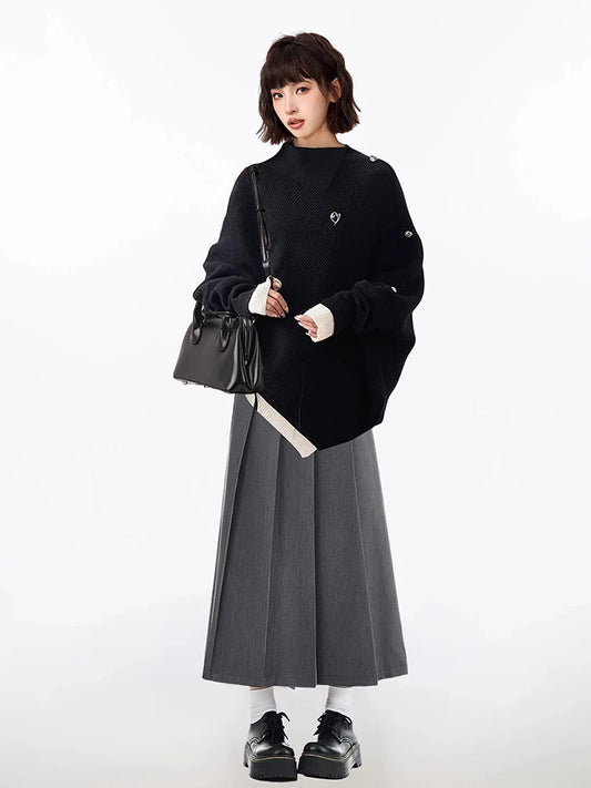 Cozy Knit Oversized Turtleneck Sweater Pullover