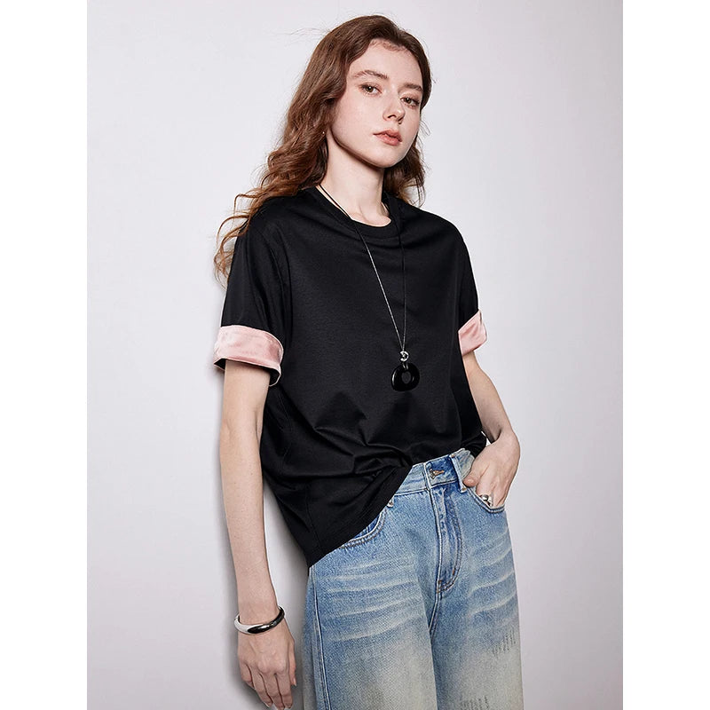 Silk Chinese Style Short Sleeve T-Shirt