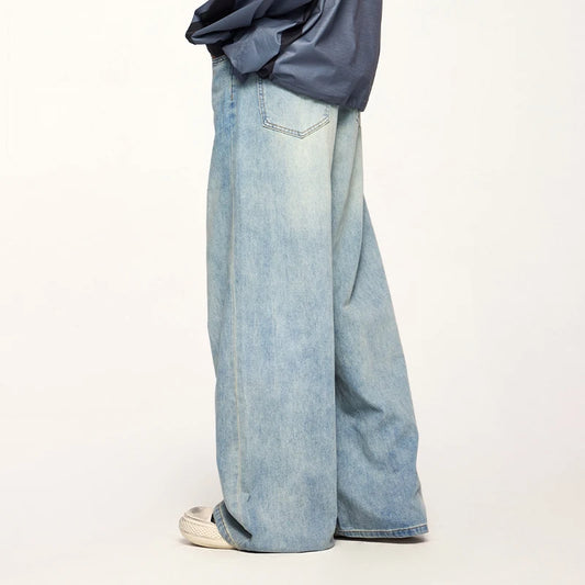 Vintage American Distressed Wide Leg Jeans