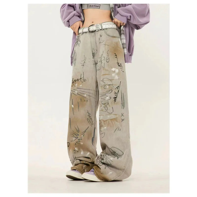 Vintage Aesthetic Oversize Baggy Cowboy Jeans