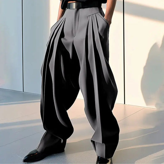 Solid Color Loose Joggers Casual Pants