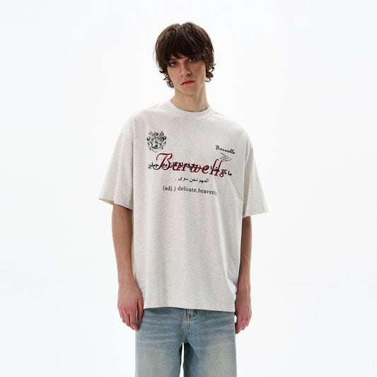 Embroidered Vintage Summer Cotton T-Shirt