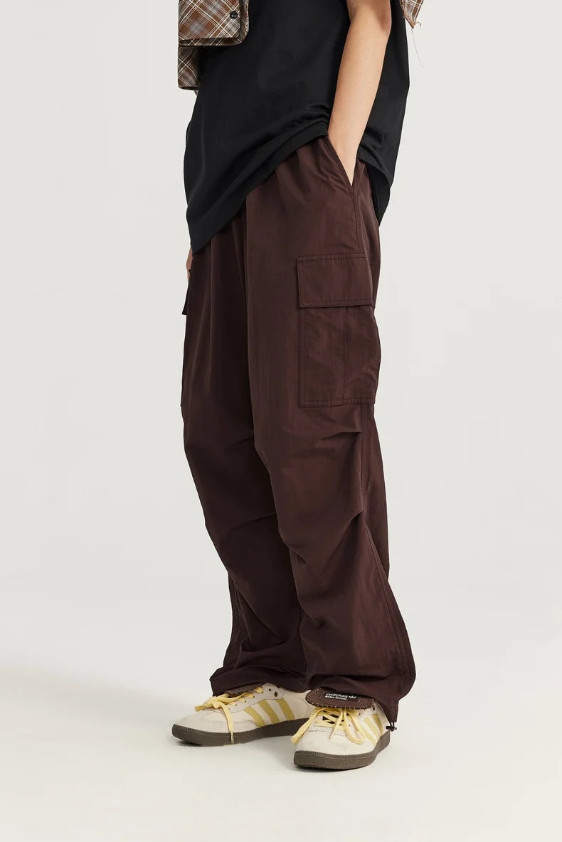 Elastic Waist Casual Cargo Pants