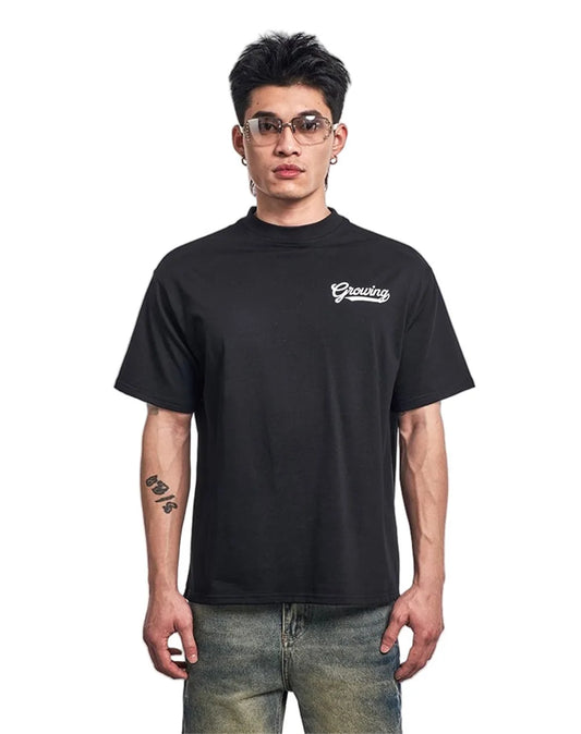 Casual Beaded Print Short Sleeve T-Shirt