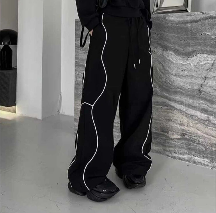 Striped Wide Leg Pants Spring
