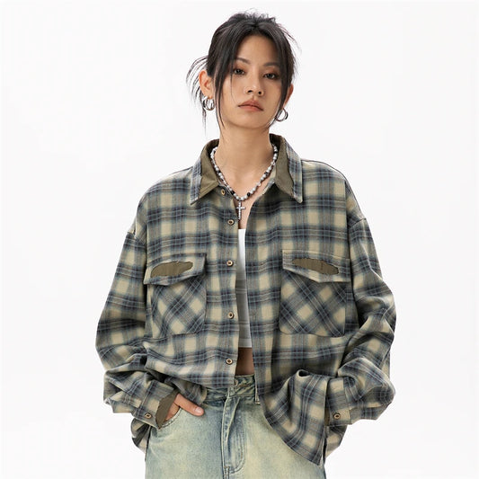 Trendy Checked Casual Women Shirt