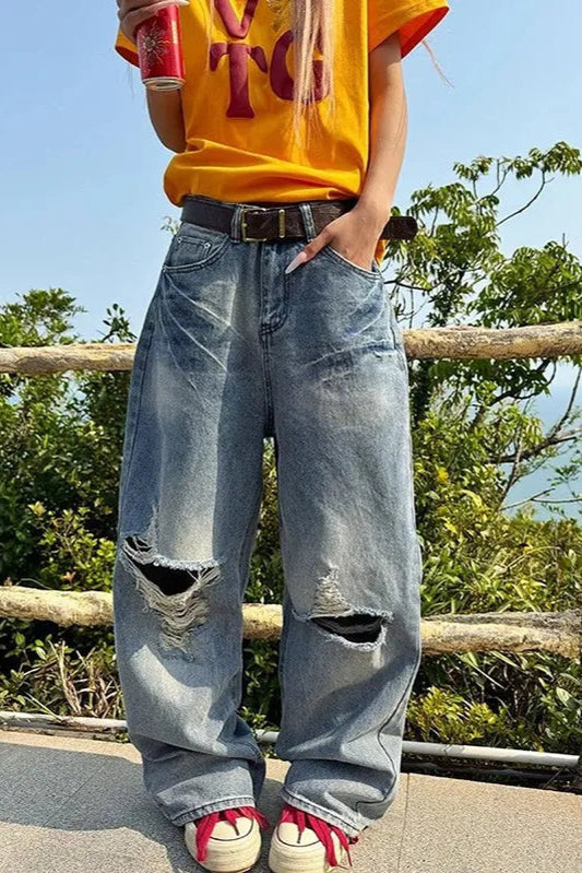 Street Style Baggy Camo Jeans