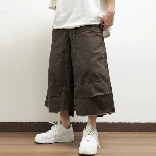 Vintage Loose Fit Cargo Jorts