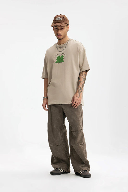 Heavy Washed Cargo Pants with Pants