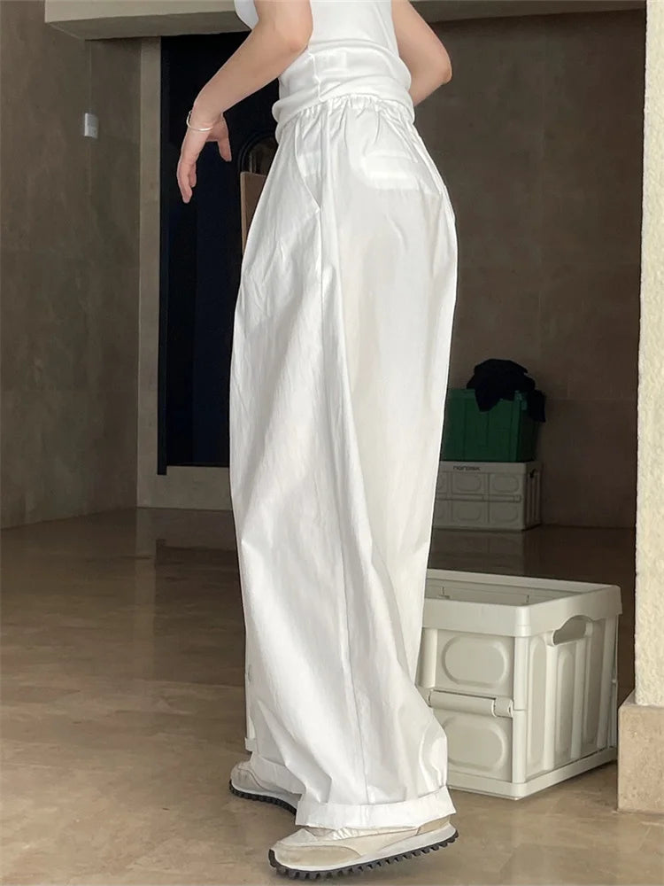 Vintage High Waist Wide Leg Pants
