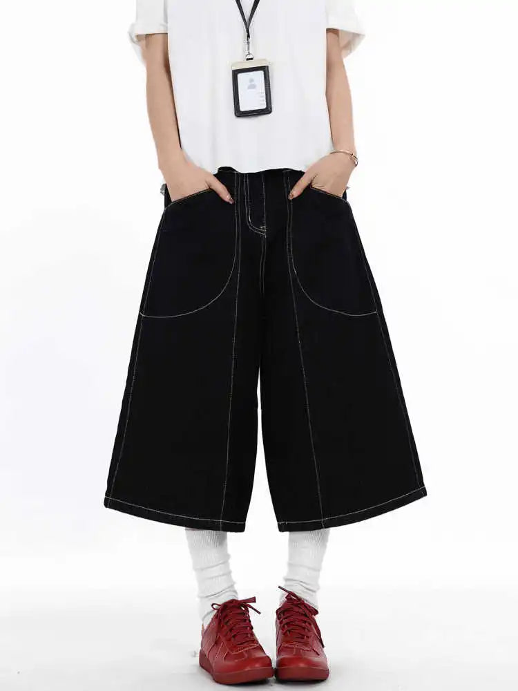 Black Oversized Vintage Y2K Japanese Jeans