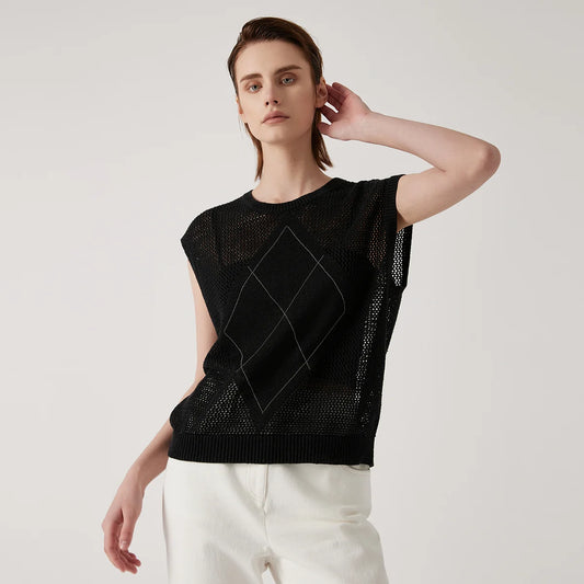 Luxury Linen Knitted Vest