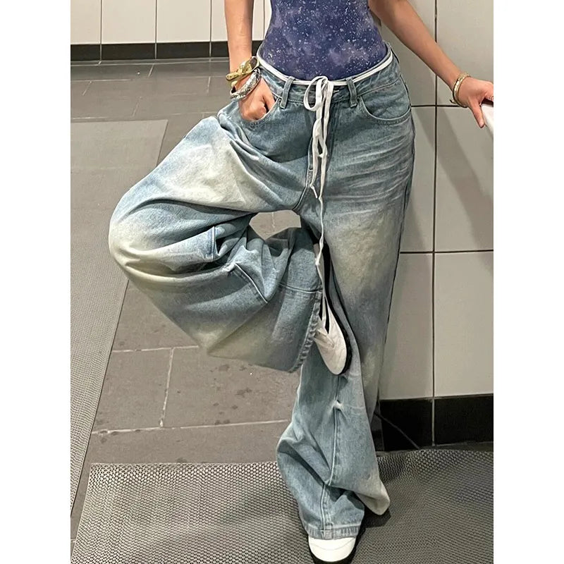 Vintage High Waist Faded Jeans