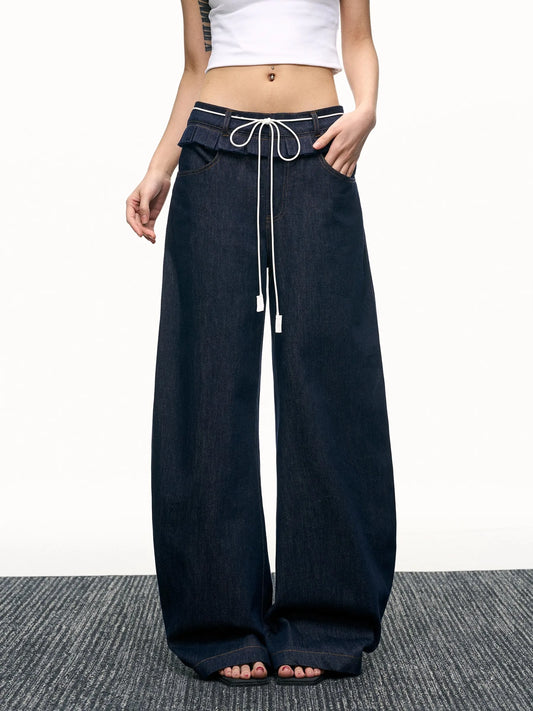 Retro Wide Leg High Waisted Jeans