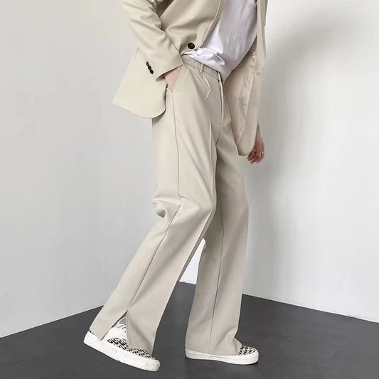 Classic Wide Leg Suit Pants