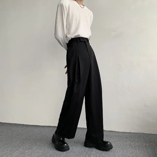 Stylish Black Wide Leg Dress Pants