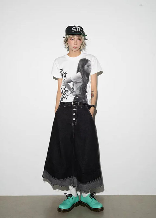 Vintage Black Baggy Y2K Gothic Jeans