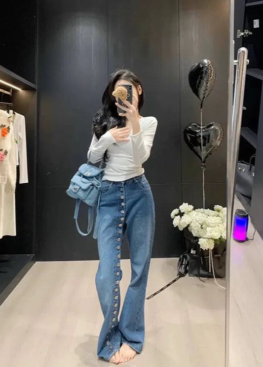 Vintage High Waisted Blue Denim Jeans