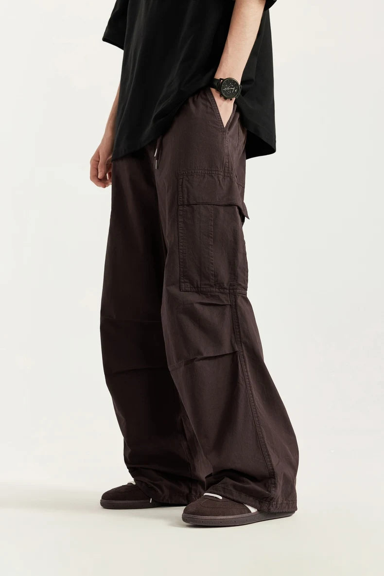 Trendy Wide Leg Cargo Pants