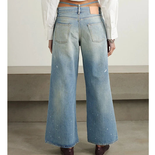 Vintage High Street Distressed Mom Jeans