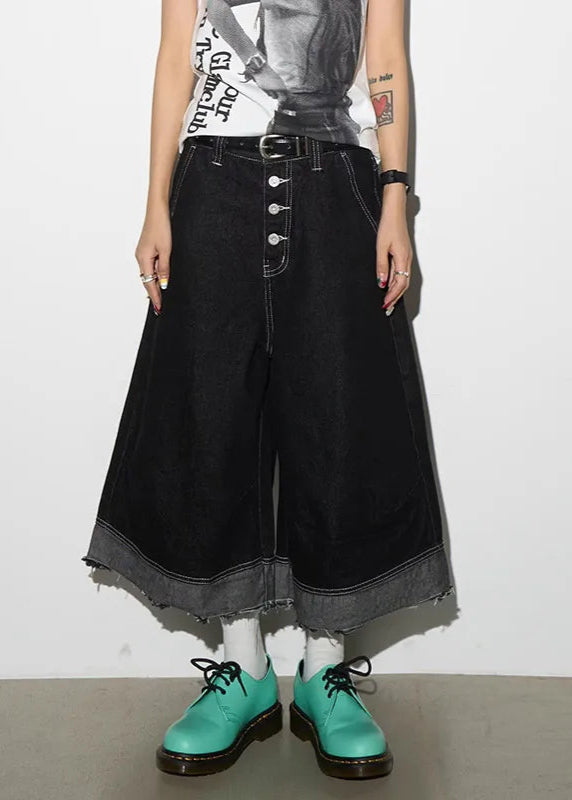 Vintage Black Baggy Y2K Gothic Jeans
