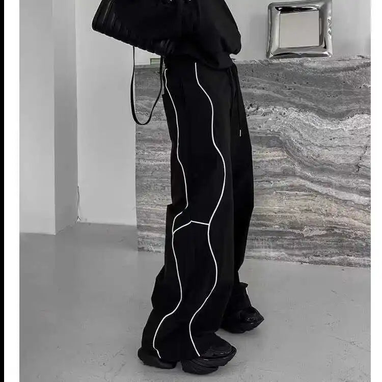 Striped Wide Leg Pants Spring