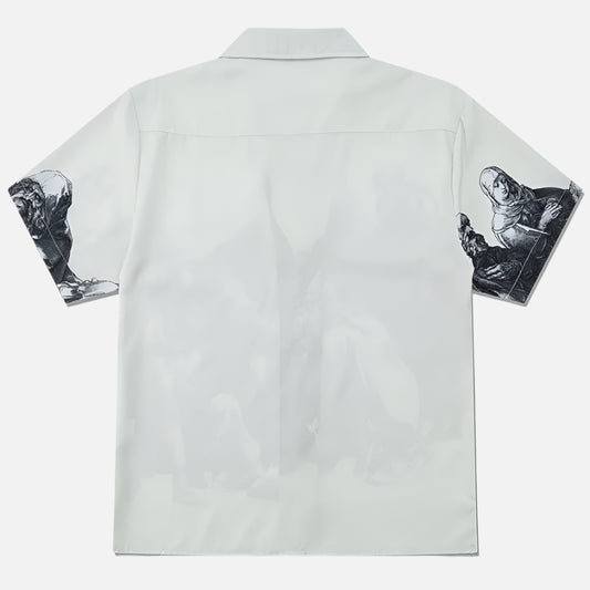 Loose Vintage Summer Button-Up Shirt