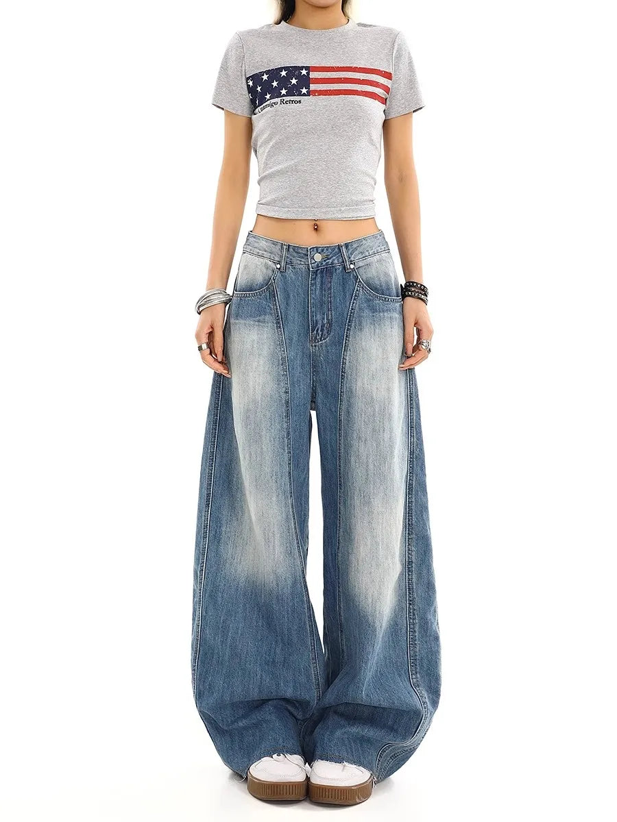 Vintage High Waist Leg Jeans