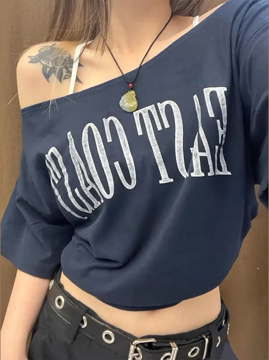 Elegant Oversize Korean Chic Crop Top